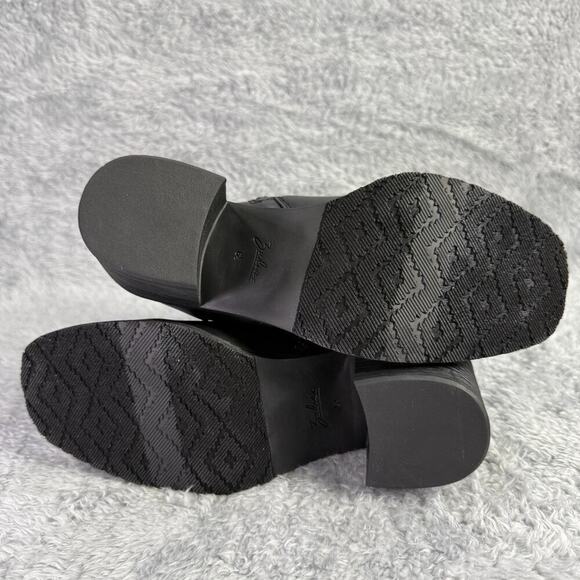 Zodiac Claret Ankle Boots Chelsea Booties Women's 6.5 Black Vegan Leather - Picture 8 of 10